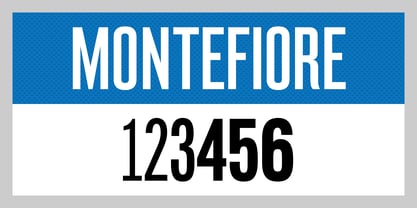 Montefiore Font Poster 1